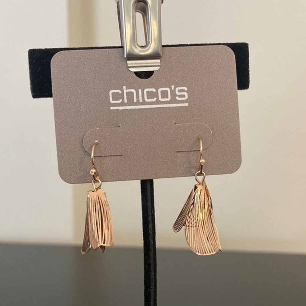 Chico's Gold-Toned Layered Earrings